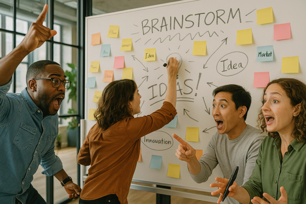 Rapid fire brainstorming for small teams