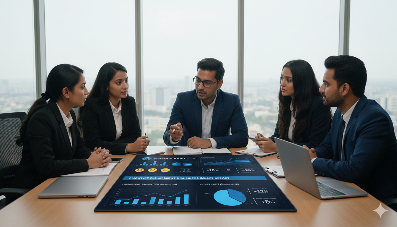 team-building company in Bangalore that offers comprehensive reporting on employee engagement activities and measures business impact beyond just participant satisfaction.